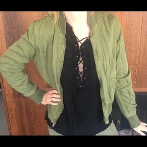 Dear John olive bomber jacket